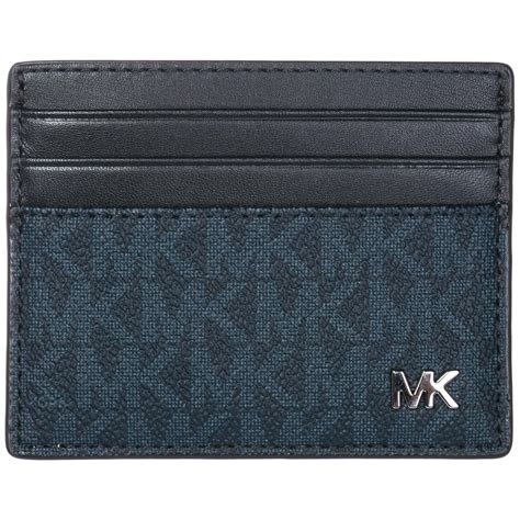 michael kors blue card holder|michael kors card holder wallet.